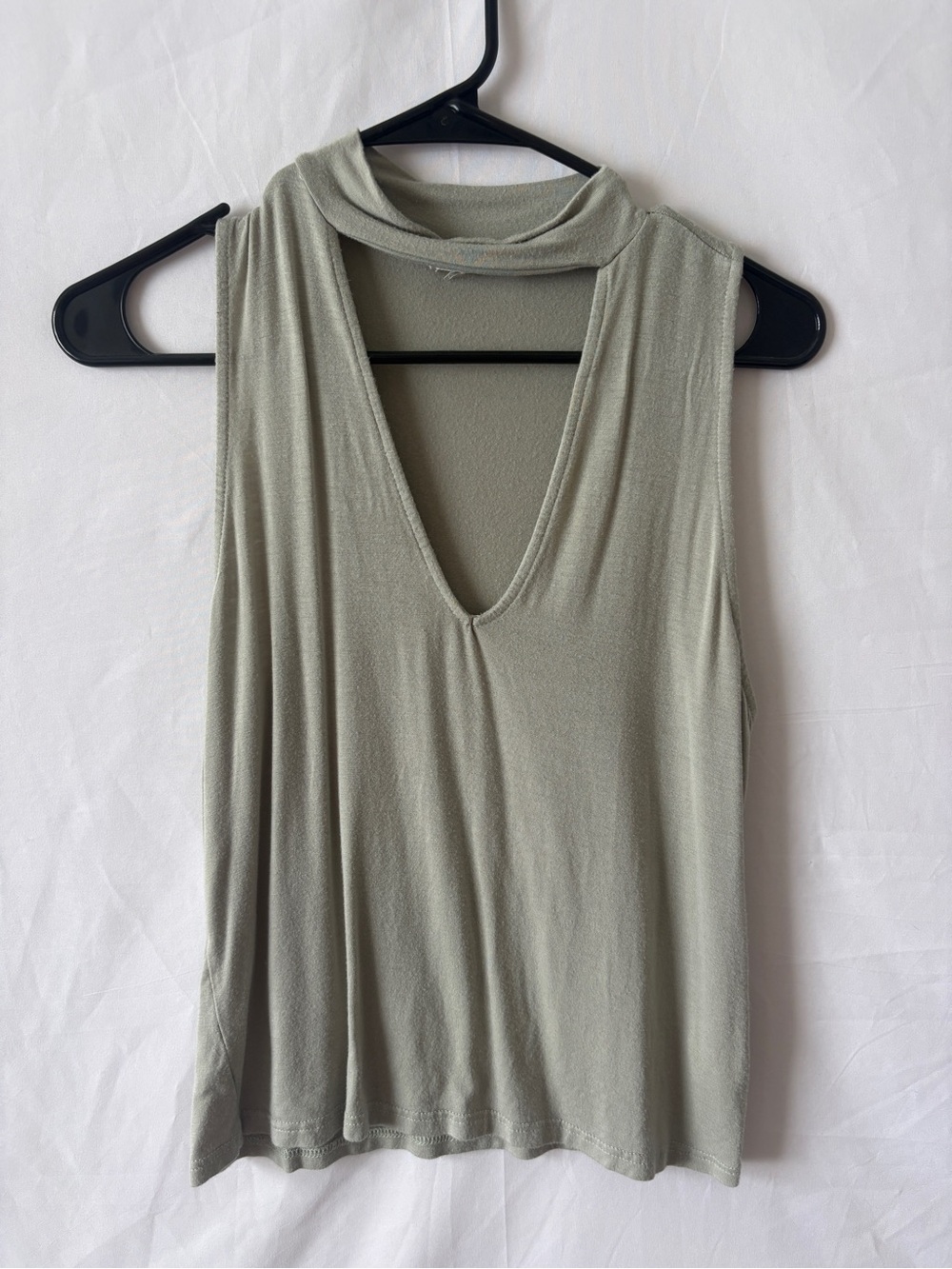 LA Hearts Sage Green Cowl Neck Tanktop